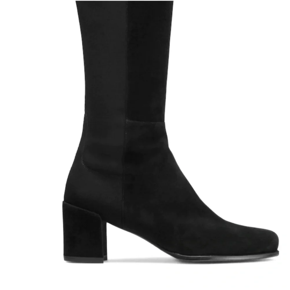 stuart weitzman 5050 mid boot black suede - Picture 3 of 8